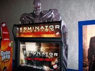 Indoor Amusement Shooting Arcade Machine For Terminator Salvation 4 Coin Pusher