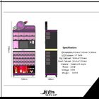 17 &quot; LCD Screen Lipstick Vending Machine Video Type Black / Pink / Blue Color