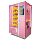 Automatic Soft Drink Vending Machine , 24 Hours Pink Sweet Commercial Vending Machine
