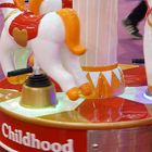 Revolving Coin Operated Carousel Ride , Colorful Arcade Games Machines