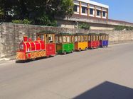 Amusement Park Kids Arcade Machine Electric Trackless Train Rides On Car