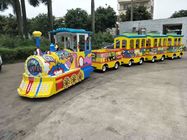 Amusement Park Kids Arcade Machine Electric Trackless Train Rides On Car