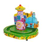 Coin Operated Kiddie Ride Machines Szf Intercity Train Rail FRP + Metal Material