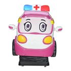 Cute Pink Color Kiddie Ride Machines / Battery Car Game Machine