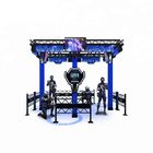 Big Theme Park VR Space Walker 9D Virtual Reality Platform Black / Blue Color