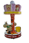 250W Children 'S Arcade Machines / Small Coin Operated Carousel Kiddie Rides