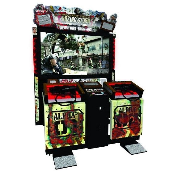2 People Upright Arcade Machine , 300 Watt Large Multi Game Arcade Machine