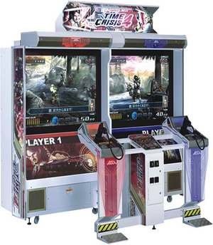 Time Crisis 4 Gun Shooting Arcade Machine Low Venue Restrictions For Supermarkets