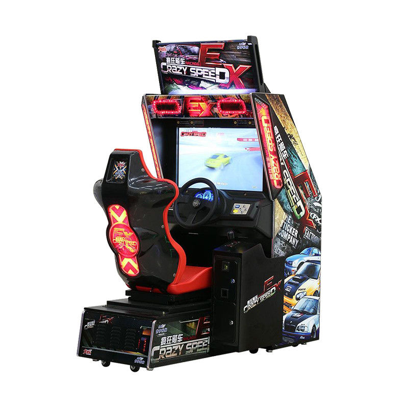 Game Center / Amusement Racing Arcade Machine Puzzle For Kids Stable System