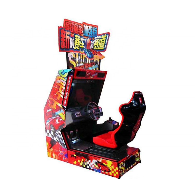 Crazy Speed Twin Arcade Racing Game Machine , Amusement Commercial Arcade Machines
