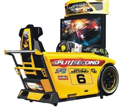 Speed Car Racing Arcade Machine Metal Material High Resolution With 42 &quot; LCD Screen