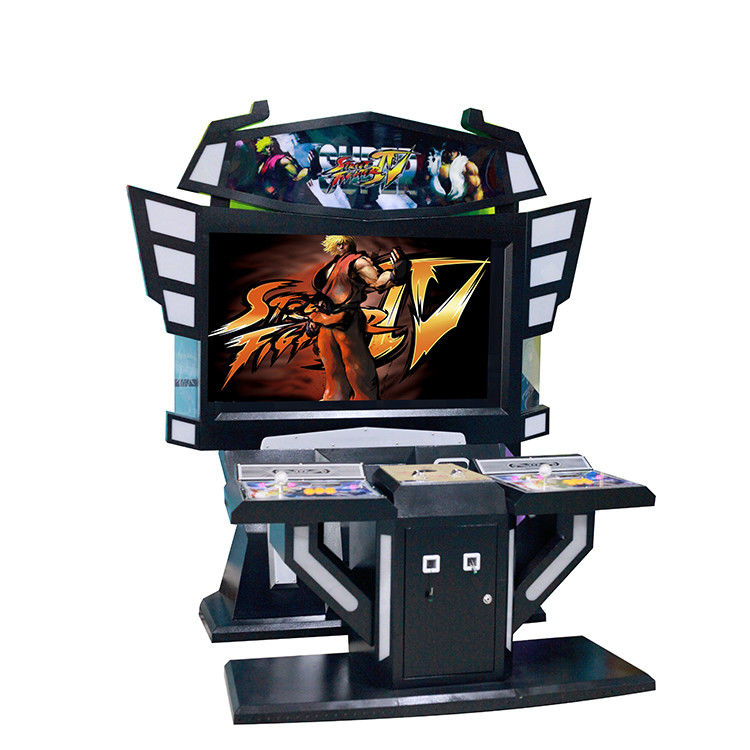 55 LCD Multi Video Arcade Machine , Coin Pusher Video Game System Cabinet