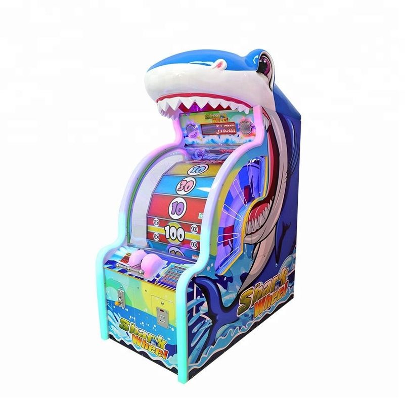 Wood Redemption Game Machine , Lottery Bass Wheel Ticket Vending Machine