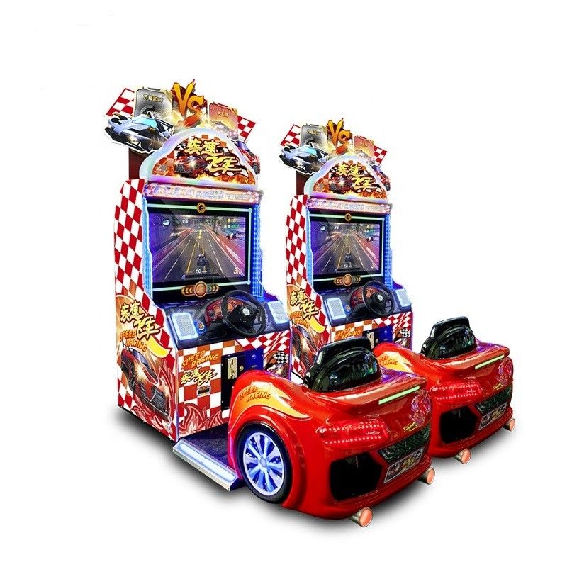 Speed Car Simulator Racing Game Machine , One Player Driving Arcade Machine
