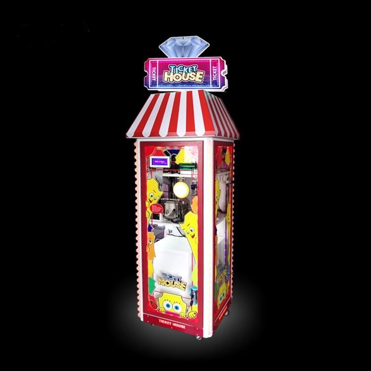 Floor Standing Ticket Eater Machine Double Side Design Transparent And Strong Recognition Degree