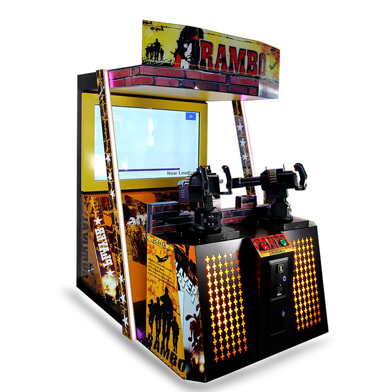 First Blood Rambo Adventure Gun Shooting Arcade Machine Coin Pusher Type