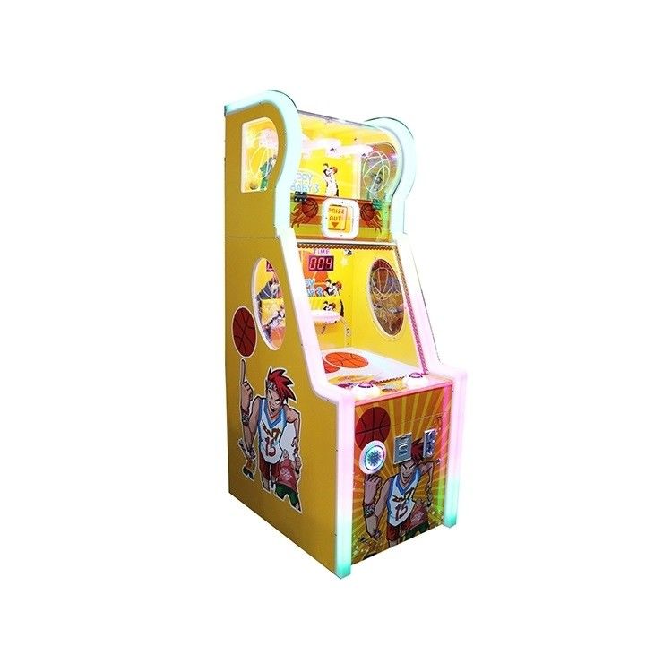 Led Coin Operated Happy Basketball Machine Kids Shooting Simulator 12 Months Warranty