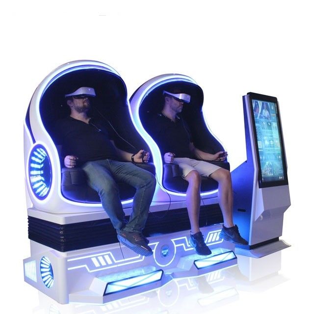 Attractive 9D VR Cinema Egg Shape VR Chair Simulation Rides Single / Double / Triple Seats