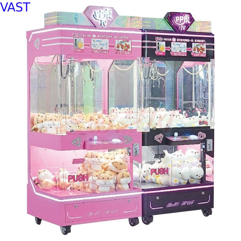 220V PP Tiger 4 Mini Toy Claw Machine / Toys Vending Machines